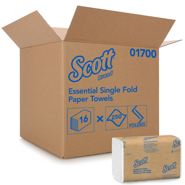 Essuie-mains blanc - Kimberly-Clark 01700 (Caisse de 16)